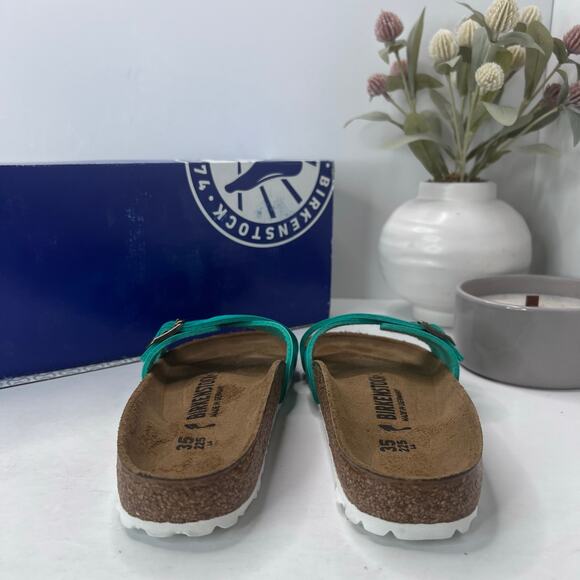 Birkenstock Almere II Burko Flor Sandals Graceful Emerald Women's 4/EU 35 - Picture 4 of 10